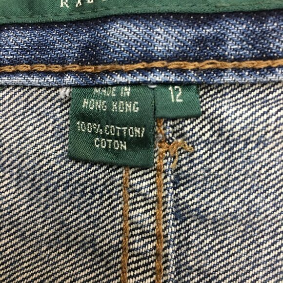 Lauren Ralph Lauren Women's Bootcut Jeans Western Embroidery Studs Cotton 12 - Picture 8 of 9